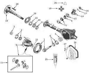 CJ Dana 44 rear axle
