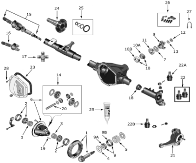 [Jeep SJ Model 44 front axle]