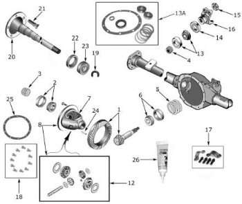 TJ Dana 35 rear axle