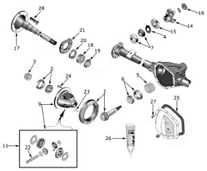 Jeep XJ Dana 44 rear axle