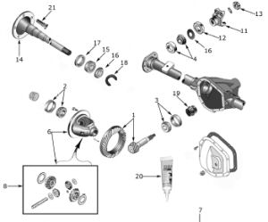 Jeep ZJ Dana 44 rear axle