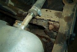 1977 CJ7 rusted frame