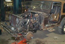 1985 CJ7 removing hood, fenders and grill